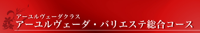 スクール アーユルヴェーダ・バリエステ総合コース