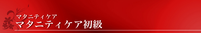 スクール マタニティケア初級